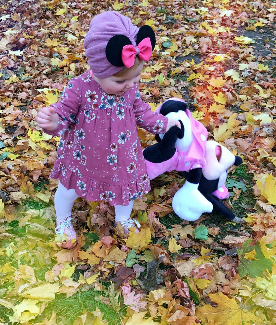 Turban Minnie Mouse pentru fetite